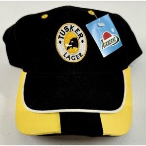 Tusker Lager Baseball Hat Adjustable Canvas Cap African Beer *BRAND NEW* Vintage